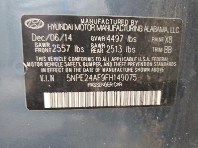 Photo 11 VIN: 5NPE24AF9FH149075 - HYUNDAI SONATA 