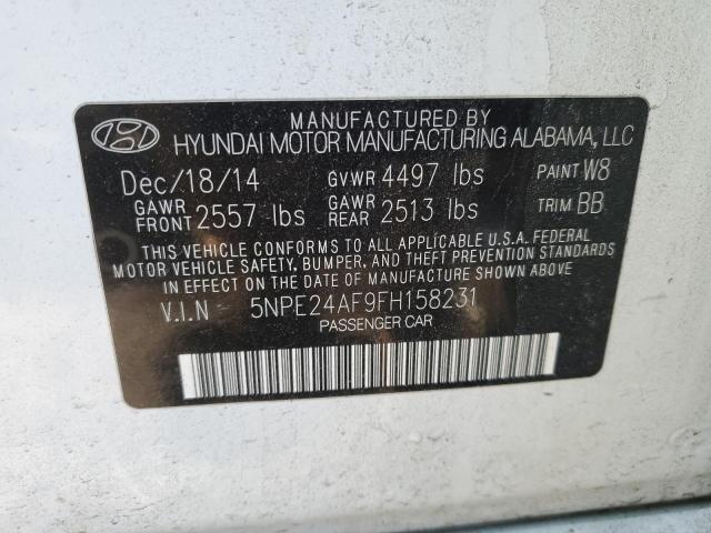 Photo 12 VIN: 5NPE24AF9FH158231 - HYUNDAI SONATA SE 