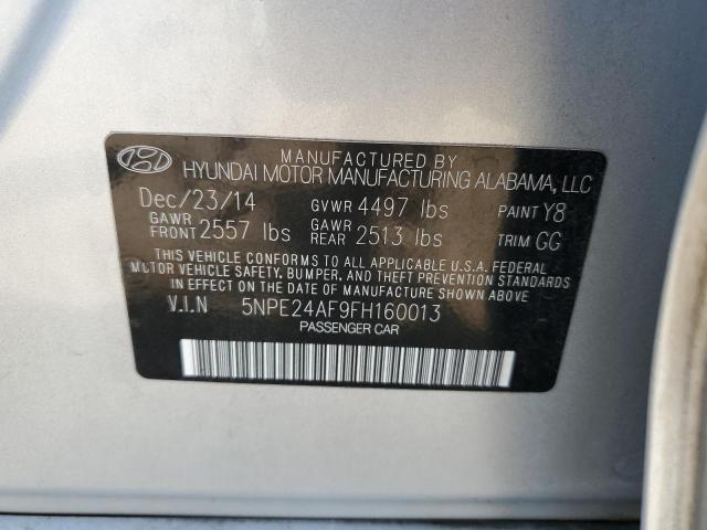 Photo 11 VIN: 5NPE24AF9FH160013 - HYUNDAI SONATA 