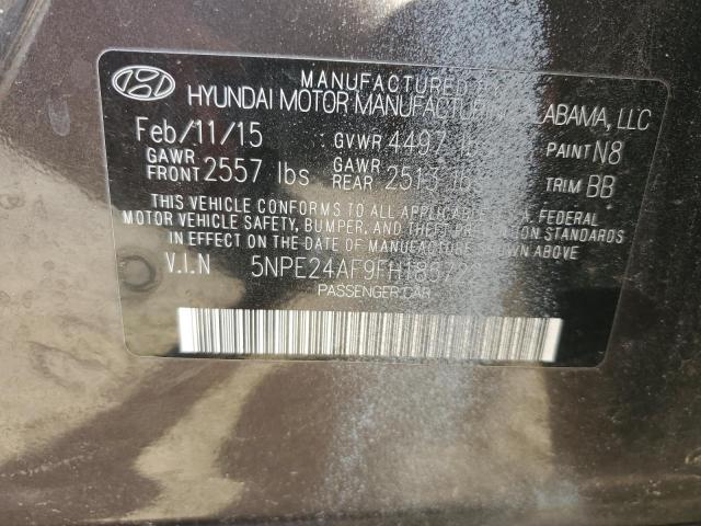 Photo 11 VIN: 5NPE24AF9FH185722 - HYUNDAI SONATA SE 