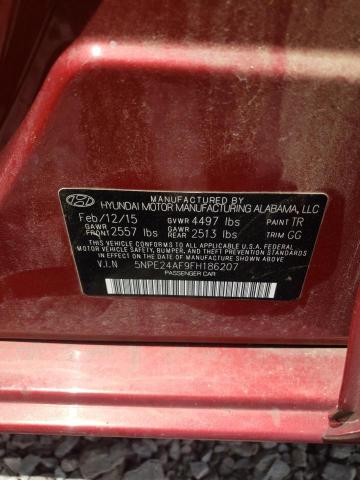 Photo 9 VIN: 5NPE24AF9FH186207 - HYUNDAI SONATA SE 