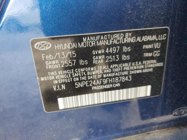 Photo 11 VIN: 5NPE24AF9FH187843 - HYUNDAI SONATA 