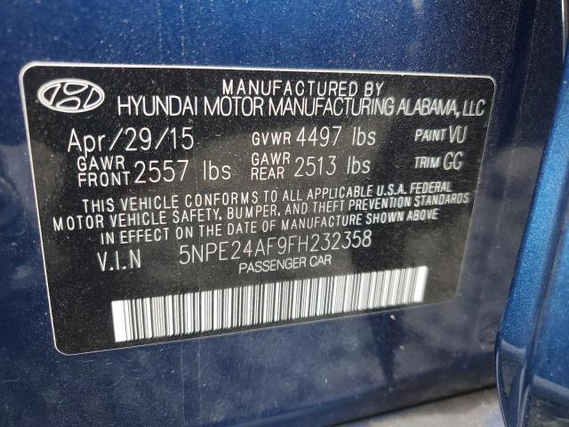 Photo 11 VIN: 5NPE24AF9FH232358 - HYUNDAI SONATA SE 