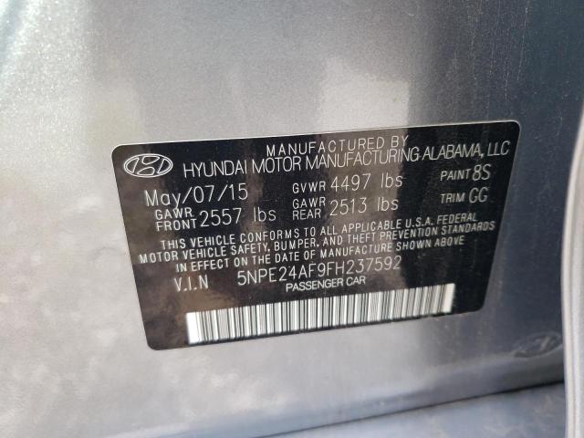 Photo 9 VIN: 5NPE24AF9FH237592 - HYUNDAI SONATA SE 