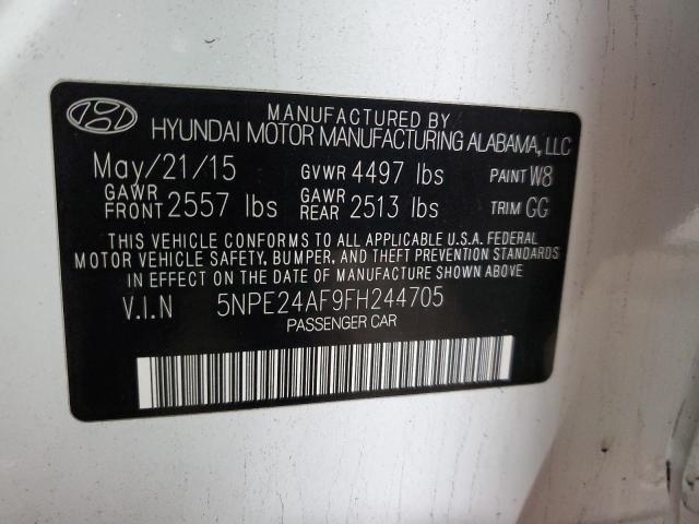 Photo 11 VIN: 5NPE24AF9FH244705 - HYUNDAI SONATA SE 