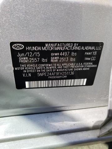 Photo 11 VIN: 5NPE24AF9FH251136 - HYUNDAI SONATA 