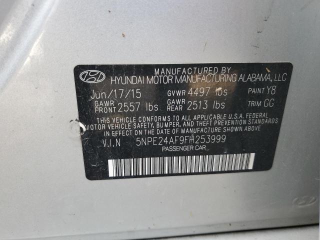 Photo 11 VIN: 5NPE24AF9FH253999 - HYUNDAI SONATA SE 