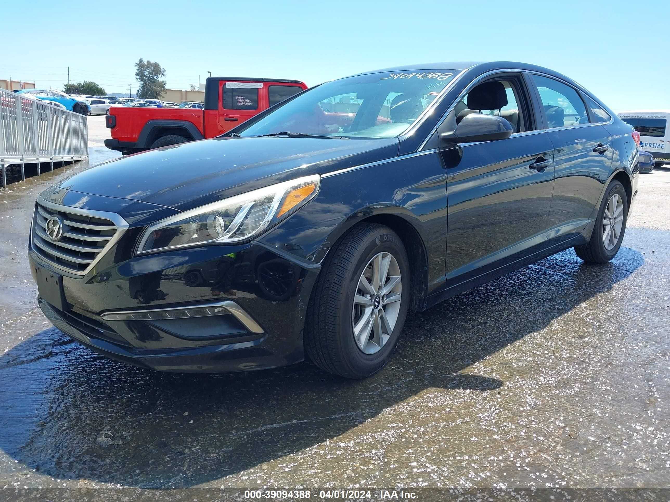 Photo 1 VIN: 5NPE24AF9FH259592 - HYUNDAI SONATA 