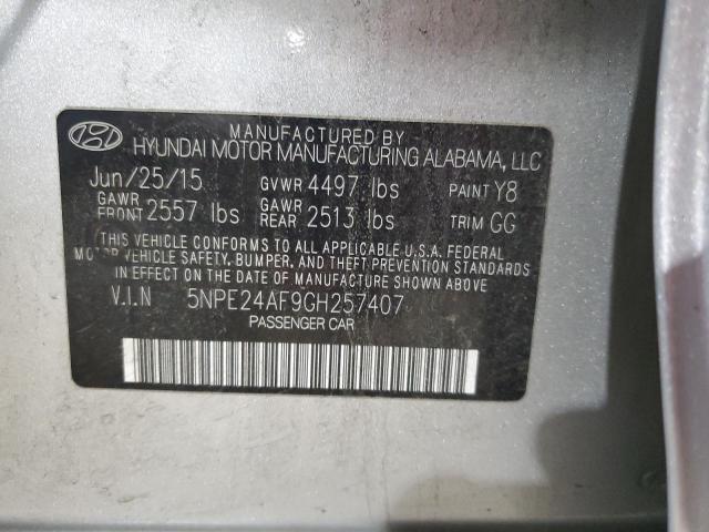 Photo 11 VIN: 5NPE24AF9GH257407 - HYUNDAI SONATA SE 