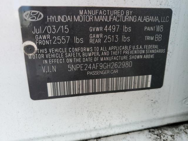 Photo 11 VIN: 5NPE24AF9GH262980 - HYUNDAI SONATA 