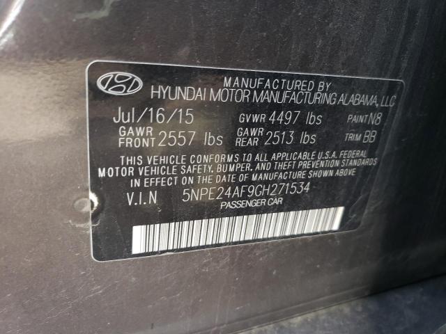 Photo 11 VIN: 5NPE24AF9GH271534 - HYUNDAI SONATA 