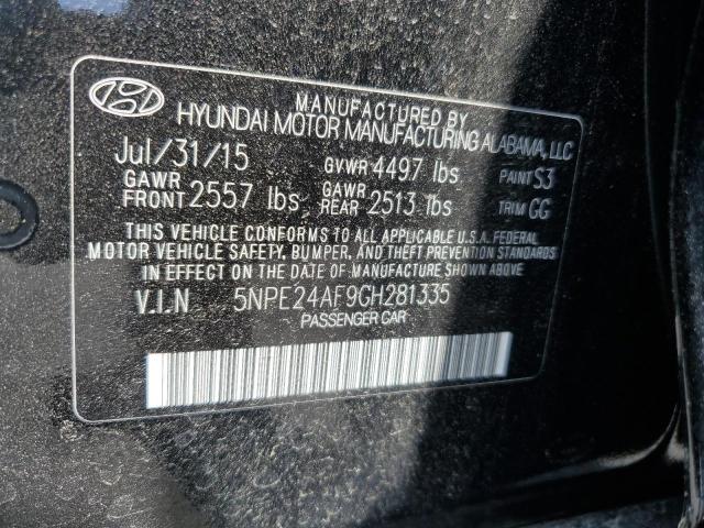 Photo 11 VIN: 5NPE24AF9GH281335 - HYUNDAI SONATA 