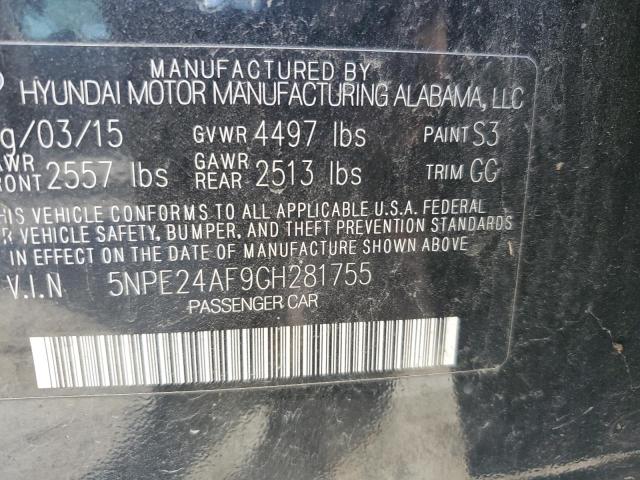 Photo 11 VIN: 5NPE24AF9GH281755 - HYUNDAI SONATA 