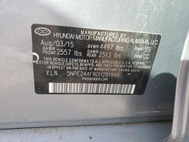 Photo 11 VIN: 5NPE24AF9GH281948 - HYUNDAI SONATA SE 