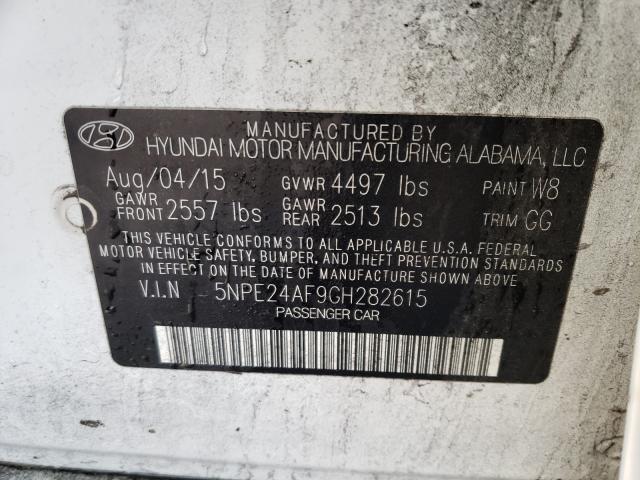 Photo 9 VIN: 5NPE24AF9GH282615 - HYUNDAI SONATA SE 