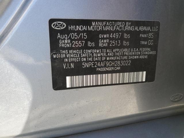 Photo 11 VIN: 5NPE24AF9GH283022 - HYUNDAI SONATA SE 