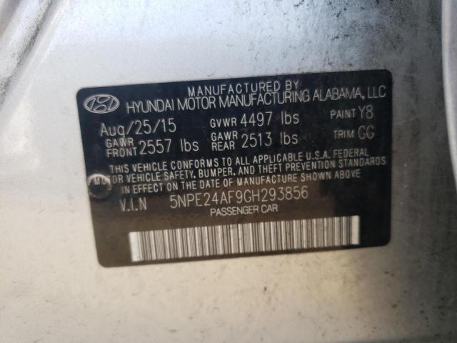 Photo 11 VIN: 5NPE24AF9GH293856 - HYUNDAI SONATA 