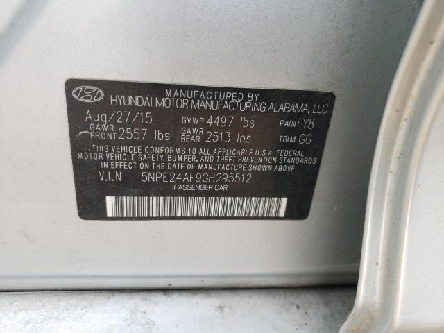 Photo 11 VIN: 5NPE24AF9GH295512 - HYUNDAI SONATA SE 