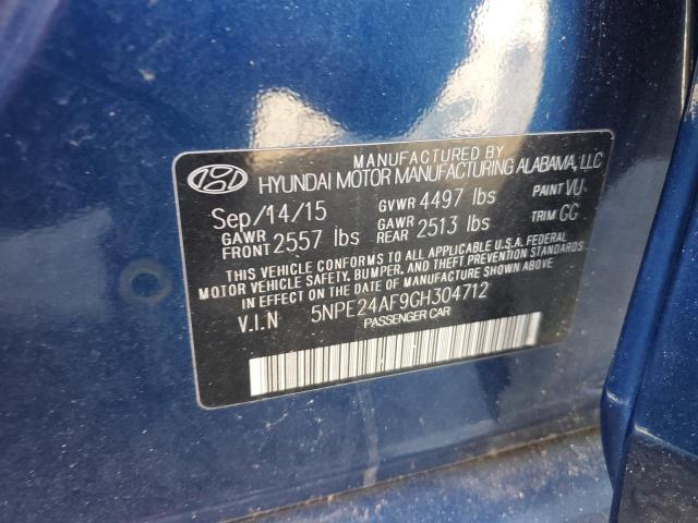 Photo 11 VIN: 5NPE24AF9GH304712 - HYUNDAI SONATA SE 