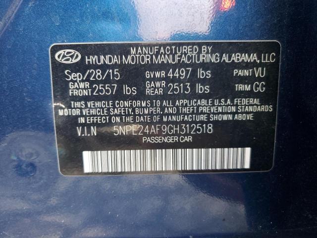 Photo 11 VIN: 5NPE24AF9GH312518 - HYUNDAI SONATA SE 