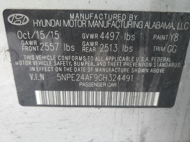 Photo 11 VIN: 5NPE24AF9GH324491 - HYUNDAI SONATA 