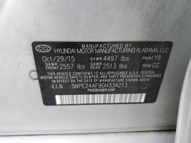 Photo 11 VIN: 5NPE24AF9GH334213 - HYUNDAI SONATA 