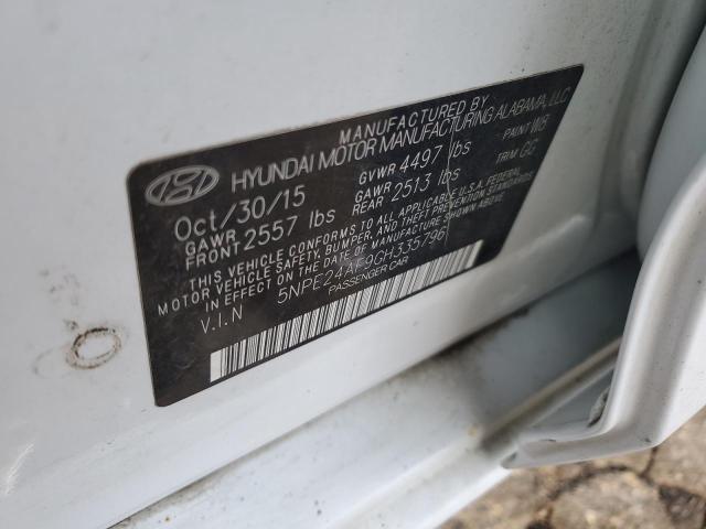 Photo 11 VIN: 5NPE24AF9GH335796 - HYUNDAI SONATA SE 