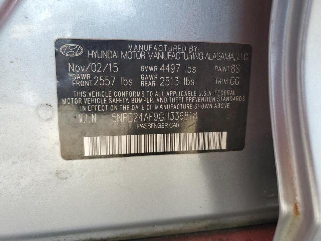 Photo 11 VIN: 5NPE24AF9GH336818 - HYUNDAI SONATA SE 