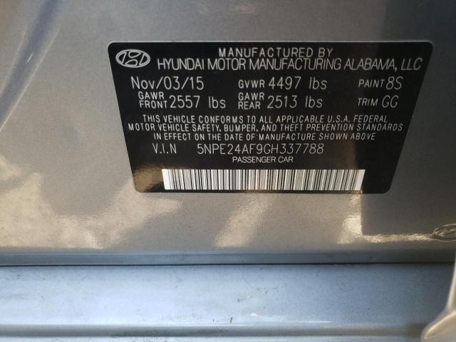 Photo 9 VIN: 5NPE24AF9GH337788 - HYUNDAI SONATA 