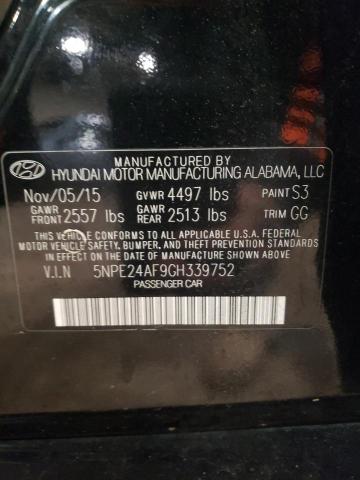 Photo 11 VIN: 5NPE24AF9GH339752 - HYUNDAI SONATA 