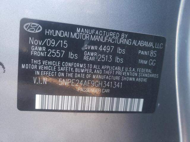 Photo 11 VIN: 5NPE24AF9GH341341 - HYUNDAI SONATA SE 