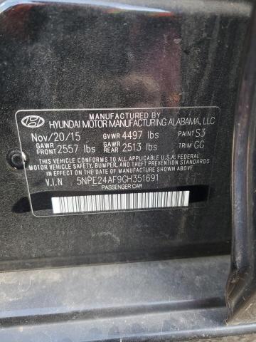 Photo 11 VIN: 5NPE24AF9GH351691 - HYUNDAI SONATA SE 