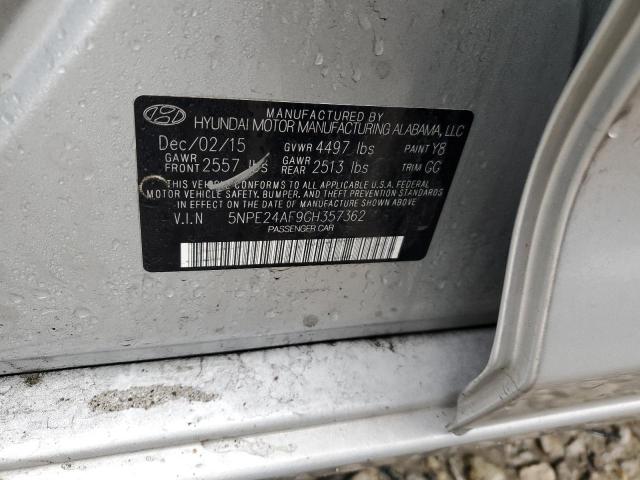 Photo 11 VIN: 5NPE24AF9GH357362 - HYUNDAI SONATA SE 