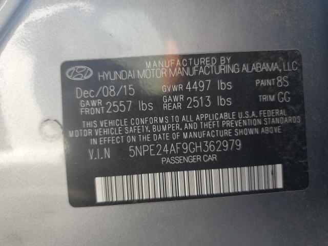 Photo 12 VIN: 5NPE24AF9GH362979 - HYUNDAI SONATA SE 