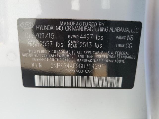 Photo 11 VIN: 5NPE24AF9GH364201 - HYUNDAI SONATA 