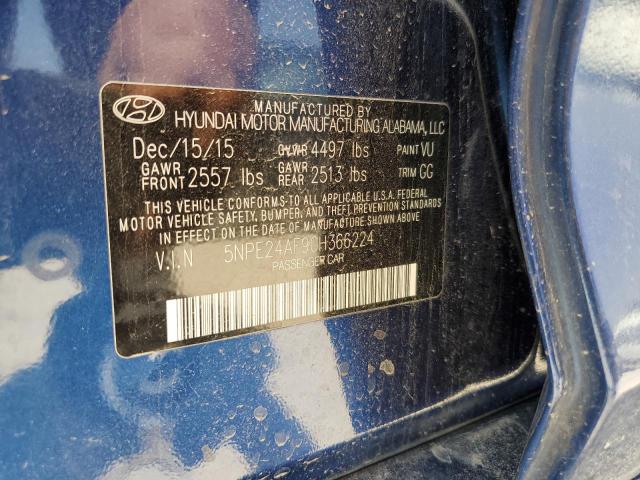 Photo 11 VIN: 5NPE24AF9GH366224 - HYUNDAI SONATA SE 