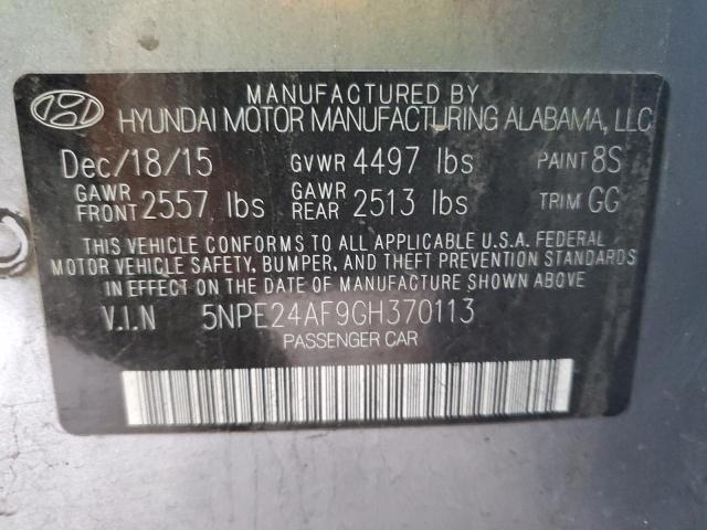 Photo 11 VIN: 5NPE24AF9GH370113 - HYUNDAI SONATA SE 