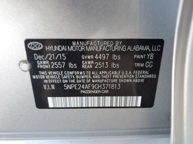 Photo 11 VIN: 5NPE24AF9GH371813 - HYUNDAI SONATA SE 