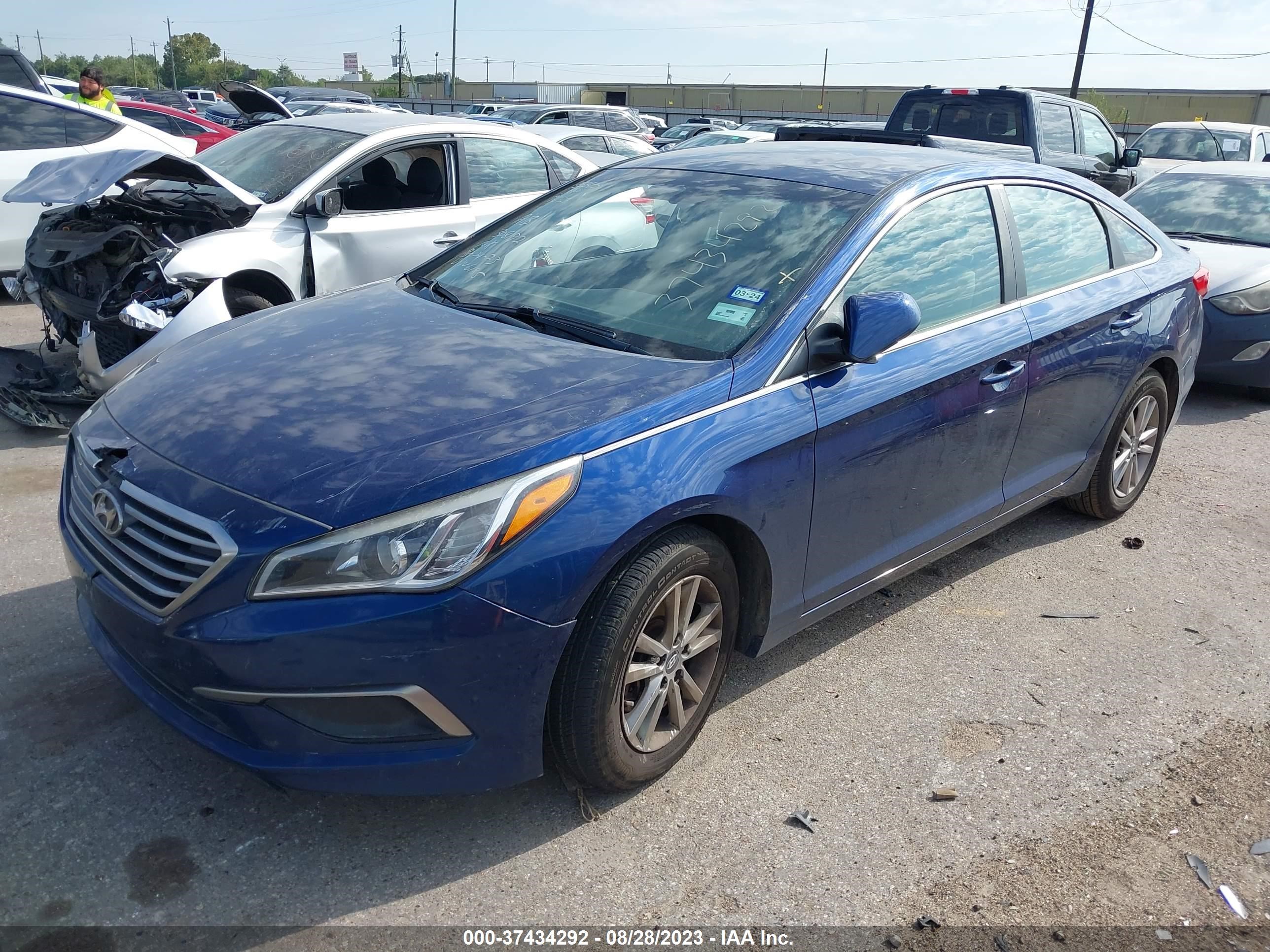 Photo 1 VIN: 5NPE24AF9GH376185 - HYUNDAI SONATA 