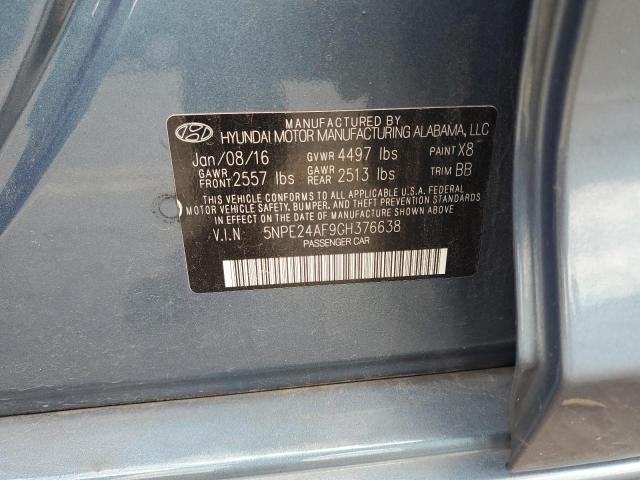 Photo 12 VIN: 5NPE24AF9GH376638 - HYUNDAI SONATA 