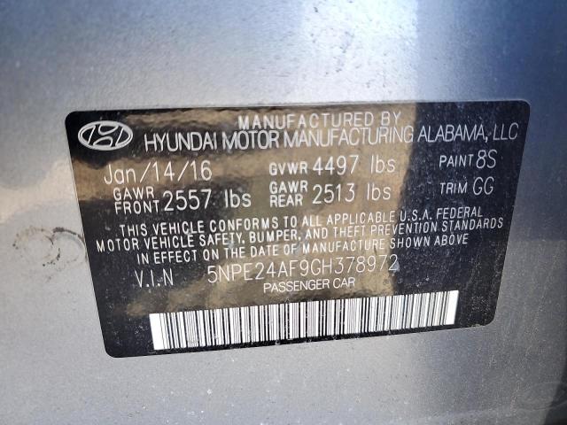 Photo 11 VIN: 5NPE24AF9GH378972 - HYUNDAI SONATA 