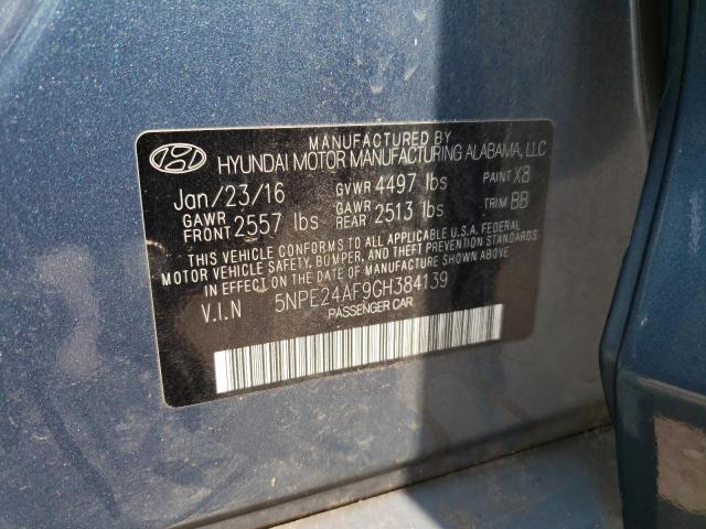 Photo 11 VIN: 5NPE24AF9GH384139 - HYUNDAI SONATA SE 