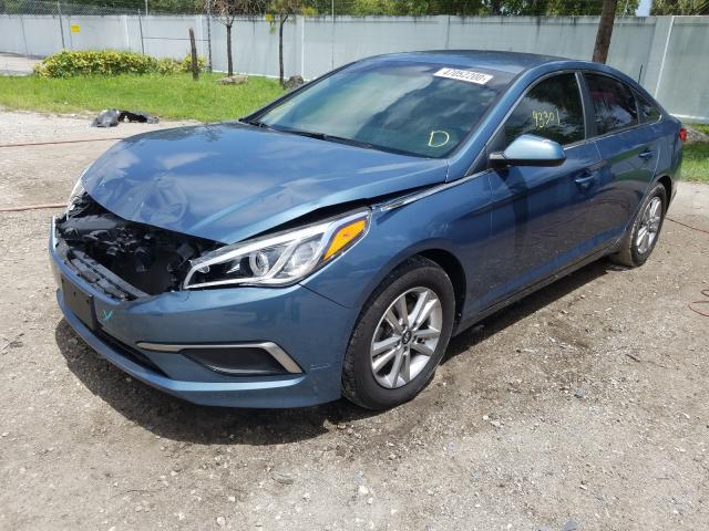 Photo 1 VIN: 5NPE24AF9GH393584 - HYUNDAI SONATA SE 