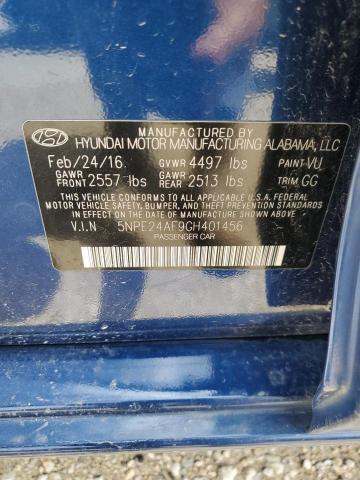 Photo 11 VIN: 5NPE24AF9GH401456 - HYUNDAI SONATA SE 