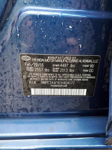 Photo 9 VIN: 5NPE24AF9GH404177 - HYUNDAI SONATA SE 