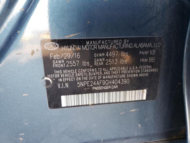 Photo 12 VIN: 5NPE24AF9GH404390 - HYUNDAI SONATA SE 