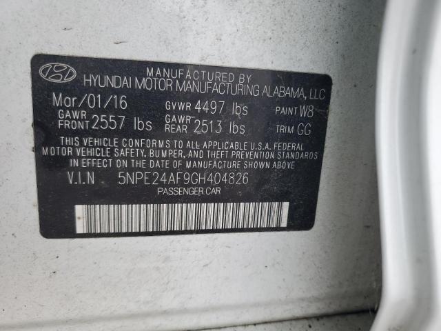 Photo 11 VIN: 5NPE24AF9GH404826 - HYUNDAI SONATA 