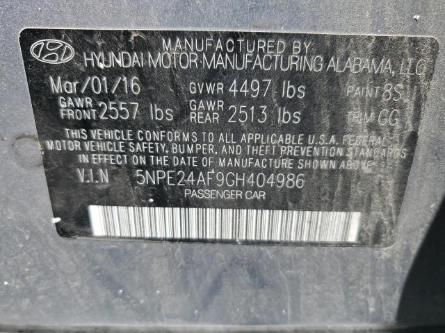 Photo 11 VIN: 5NPE24AF9GH404986 - HYUNDAI SONATA 