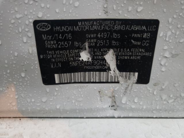 Photo 9 VIN: 5NPE24AF9GH412764 - HYUNDAI SONATA SE 