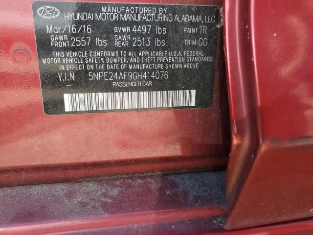 Photo 11 VIN: 5NPE24AF9GH414076 - HYUNDAI SONATA SE 